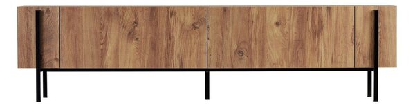 Szafka pod TV w dekorze sosny w naturalnym kolorze 180x45x30 cm Nexus – Kalune Design