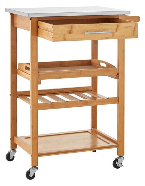 Bambusowy barek na kółkach 41x58 cm Harlow – Premier Housewares