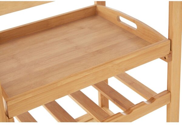 Bambusowy barek na kółkach 41x58 cm Harlow – Premier Housewares