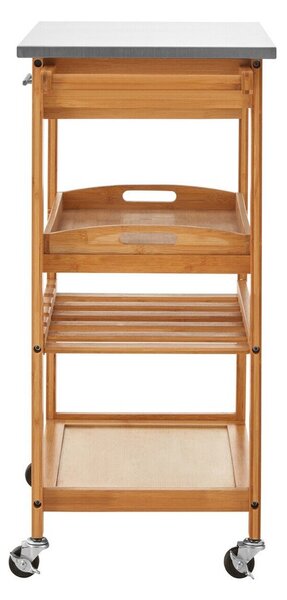 Bambusowy barek na kółkach 41x58 cm Harlow – Premier Housewares