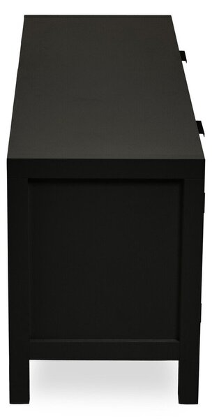 Czarna szafka pod TV 120x52x38 cm Sherman – Premier Housewares