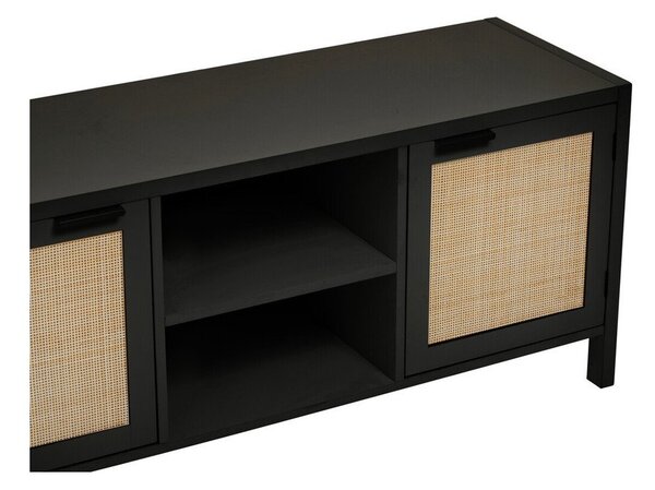 Czarna szafka pod TV 120x52x38 cm Sherman – Premier Housewares