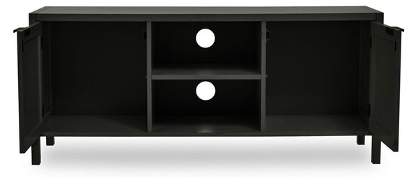Czarna szafka pod TV 120x52x38 cm Sherman – Premier Housewares