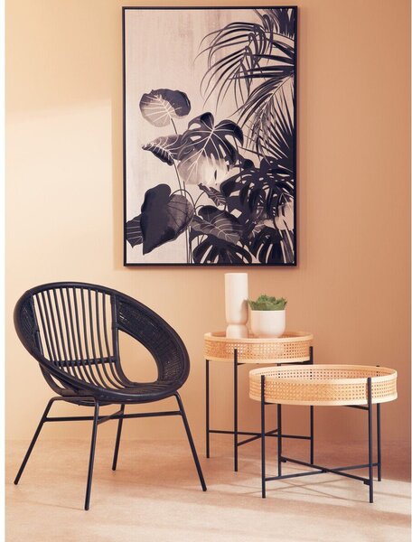 Rattanowy okrągły stolik w naturalnym kolorze ø 60 cm Depok – Premier Housewares