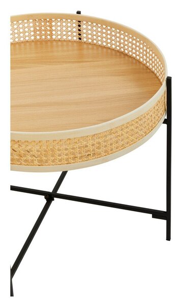 Rattanowy okrągły stolik w naturalnym kolorze ø 60 cm Depok – Premier Housewares