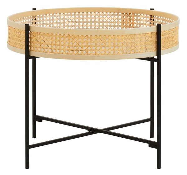 Rattanowy okrągły stolik w naturalnym kolorze ø 60 cm Depok – Premier Housewares