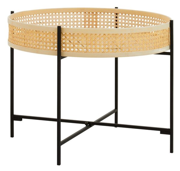 Rattanowy okrągły stolik w naturalnym kolorze ø 60 cm Depok – Premier Housewares