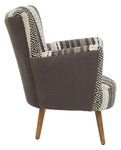 Szary/brązowy fotel Cefena – Premier Housewares