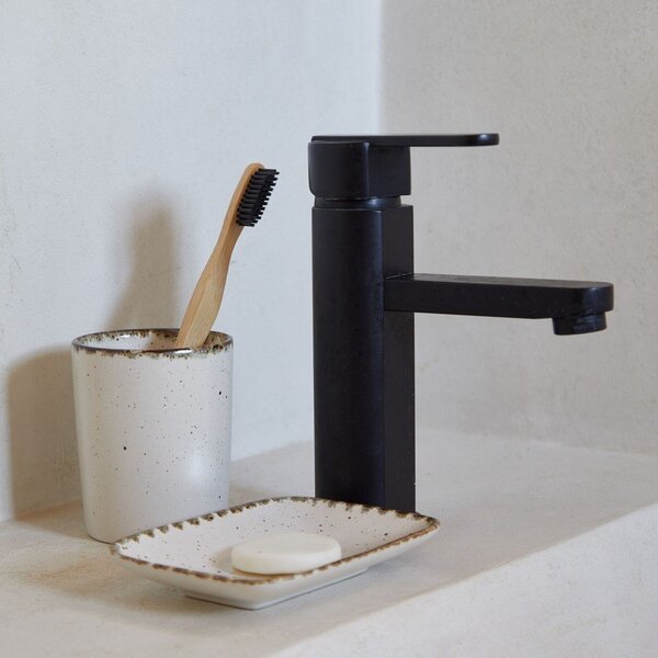 Kremowa kamionkowa mydelniczka Toscana Bath – Casafina