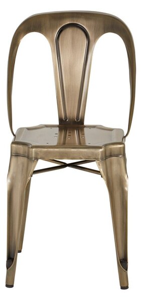 Metalowe krzesło w kolorze mosiądzu Grange – Premier Housewares
