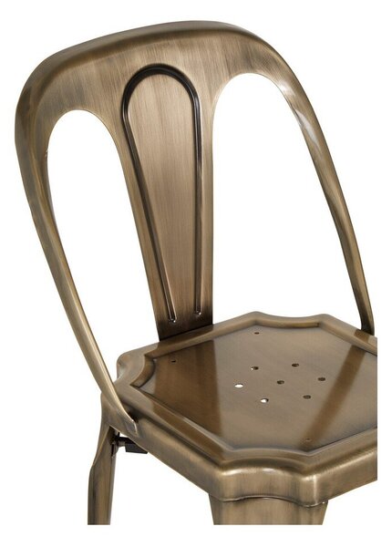 Metalowe krzesło w kolorze mosiądzu Grange – Premier Housewares