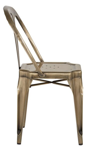 Metalowe krzesło w kolorze mosiądzu Grange – Premier Housewares