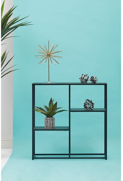 Czarny stalowy regał 80x81x26 cm Acero – Premier Housewares