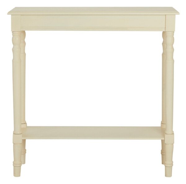 Konsola z litego drewna sosnowego w kolorze kości słoniowej 30x80 cm Heritage – Premier Housewares