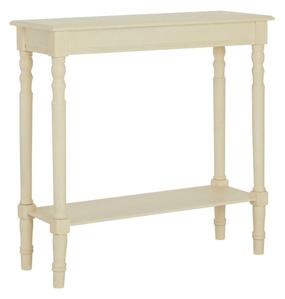 Konsola z litego drewna sosnowego w kolorze kości słoniowej 30x80 cm Heritage – Premier Housewares