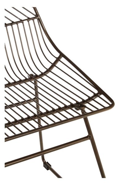 Metalowe krzesło w kolorze brązu District – Premier Housewares