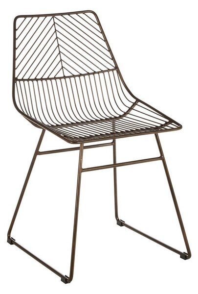 Metalowe krzesło w kolorze brązu District – Premier Housewares