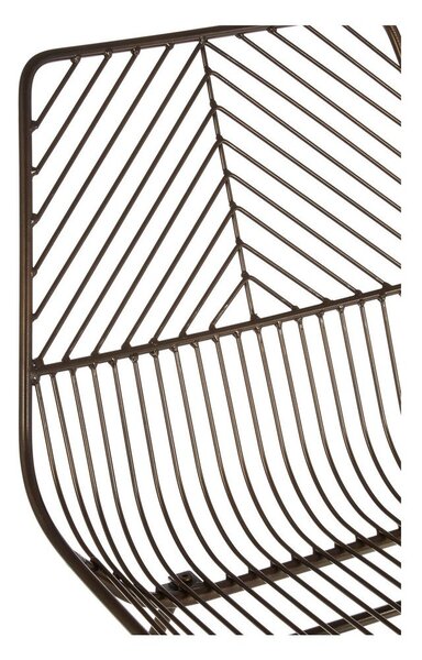 Metalowe krzesło w kolorze brązu District – Premier Housewares
