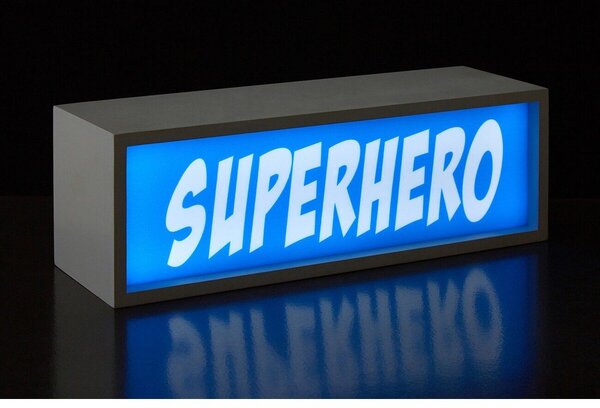 Niebieska dekoracja świetlna na baterie Superhero – Premier Housewares