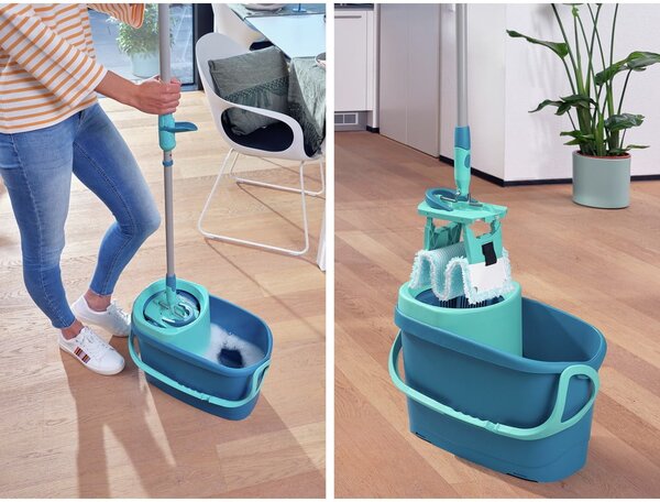 Mop z wiadrem i płynem do mycia podłóg Clean Twist M Ergo – LEIFHEIT
