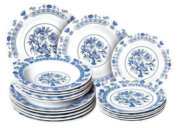 Banquet Porcelanowy zestaw talerzy ONION 18 szt