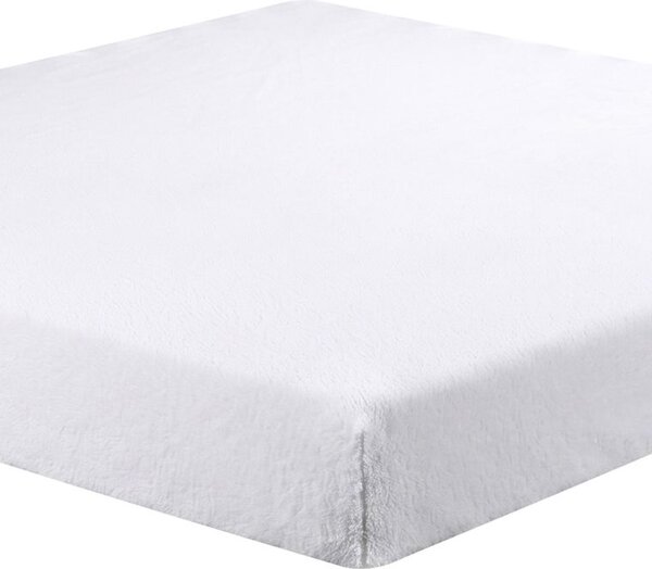 Napinane prześcieradło mikroplusz białe 180 x 200 cm