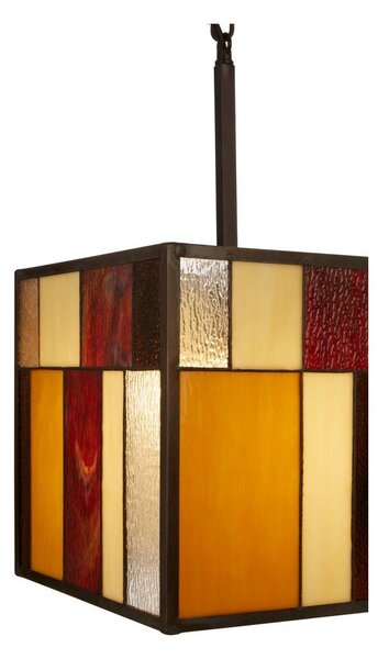 Metalowa lampa wisząca ze szklanym kloszem Waldorf – Premier Housewares
