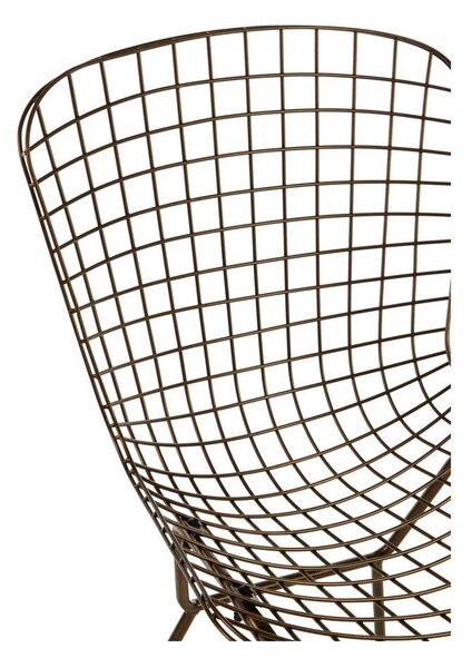 Metalowe krzesło w kolorze brązu District – Premier Housewares