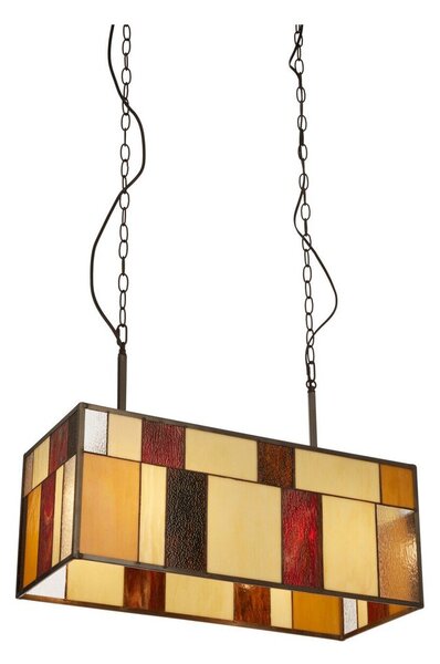 Metalowa lampa wisząca ze szklanym kloszem Waldorf – Premier Housewares