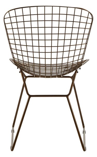 Metalowe krzesło w kolorze brązu District – Premier Housewares