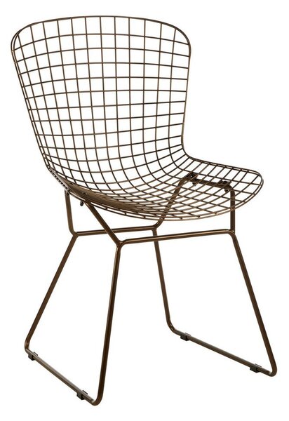 Metalowe krzesło w kolorze brązu District – Premier Housewares