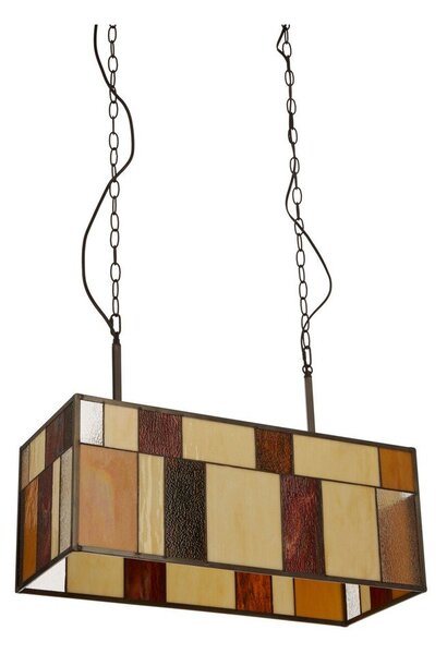 Metalowa lampa wisząca ze szklanym kloszem Waldorf – Premier Housewares
