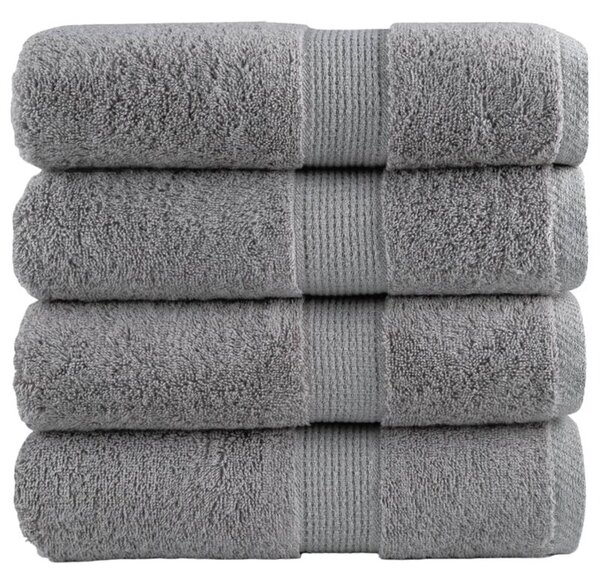Ręczniki toaletowe premium, solund 4 szt. szare 30x30cm 600 g/m²