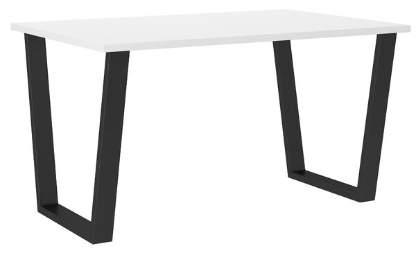 Stół loftowy do salonu Cezar 138x90 Biały