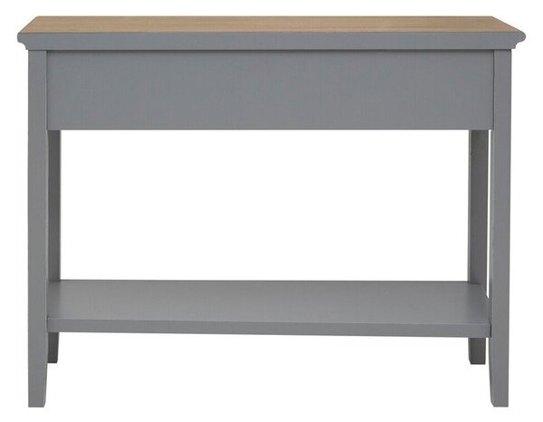 Szara konsola z litego drewna paulowni 34,5x99 cm Henley – Premier Housewares