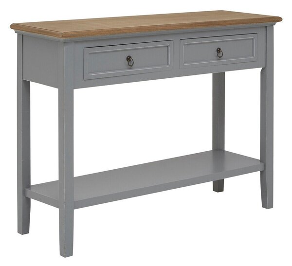 Szara konsola z litego drewna paulowni 34,5x99 cm Henley – Premier Housewares