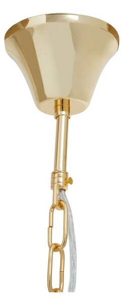 Metalowa lampa wisząca w kolorze złota Glamour – Premier Housewares