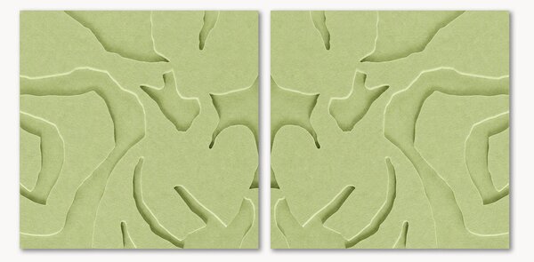 Modułowa ścienna dekoracja akustyczna Soft Embrace 1+2, 2 elem