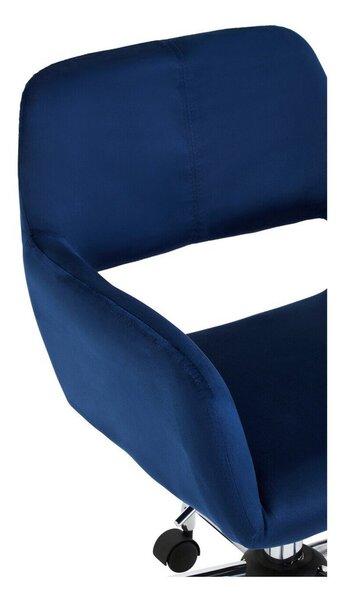 Niebieskie tapicerowane krzesło biurowe Brent – Premier Housewares