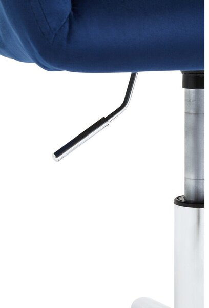 Niebieskie tapicerowane krzesło biurowe Brent – Premier Housewares