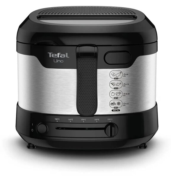 Fry Uno Frytkownica, czarna/niezależna stal TEFAL FF215D30