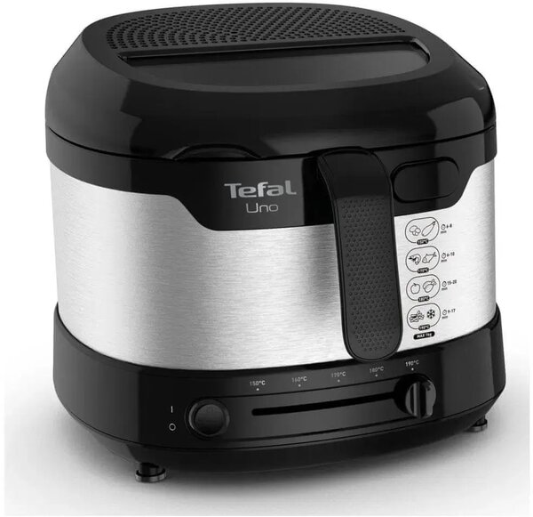 Fry Uno Frytkownica, czarna/niezależna stal TEFAL FF215D30