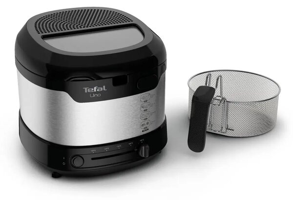 Fry Uno Frytkownica, czarna/niezależna stal TEFAL FF215D30