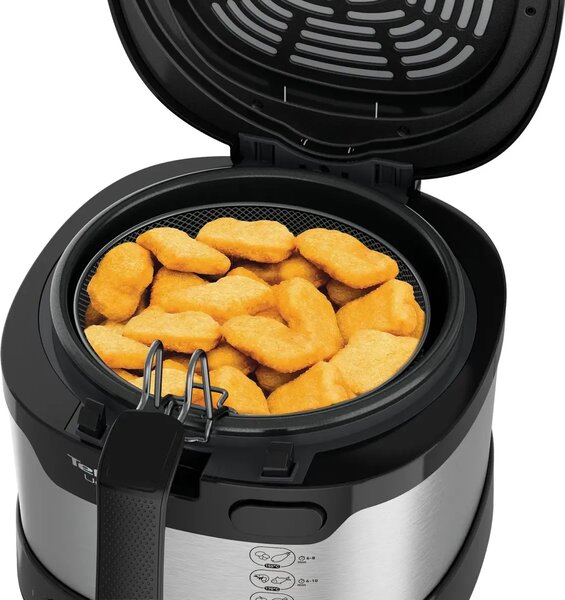 Fry Uno Frytkownica, czarna/niezależna stal TEFAL FF215D30