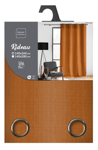 Brązowa zasłona 140x260 cm Soline – douceur d'intérieur