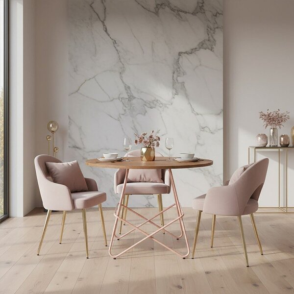 Okrągły stół z litego drewna wiązu ø 80 cm District – Premier Housewares