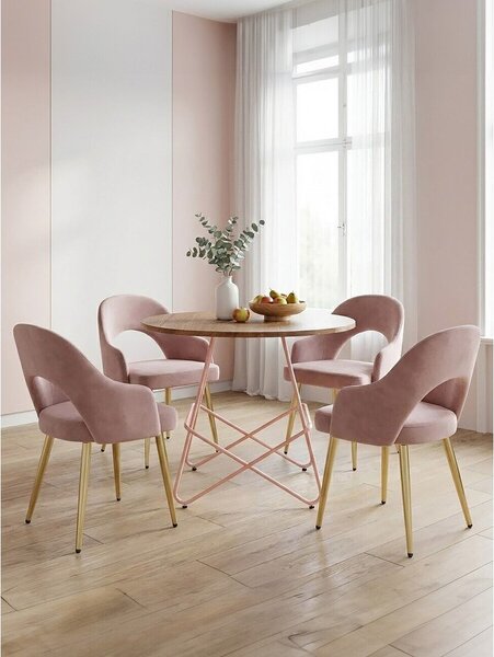 Okrągły stół z litego drewna wiązu ø 80 cm District – Premier Housewares