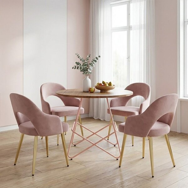 Okrągły stół z litego drewna wiązu ø 80 cm District – Premier Housewares