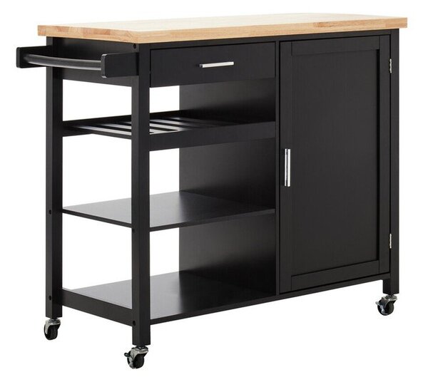 Barek na kółkach z litego drewna kauczukowego 48x105 cm Frankfurt – Premier Housewares