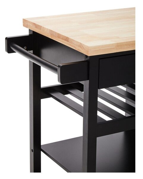 Barek na kółkach z litego drewna kauczukowego 48x105 cm Frankfurt – Premier Housewares
